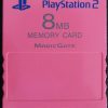 Acessório Usado Memory Card 8MB Rosa Playstation 2