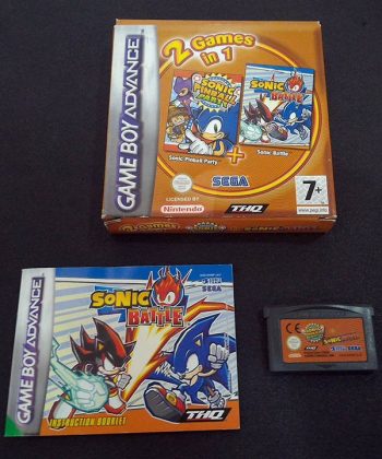 Sonic Pinball Party + Sonic Battle Pack GAME BOY ADVANCE