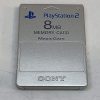 memory card 8 mb silver ps2