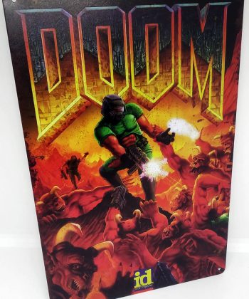 Placa Metálica Decorativa DOOM
