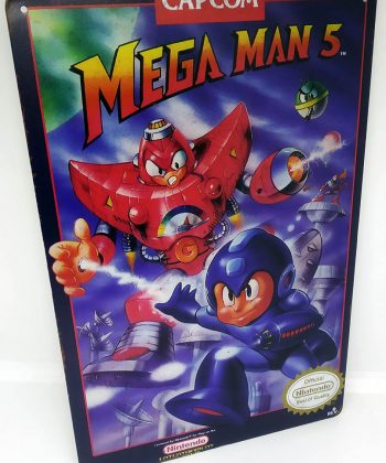 Placa Metálica Decorativa Mega Man 5